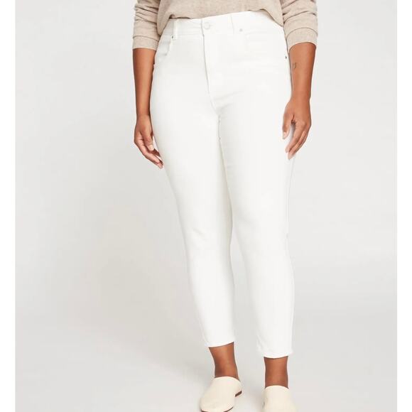 UNIVERSAL STANDARD Seine High Rise Skinny Jeans White 3X